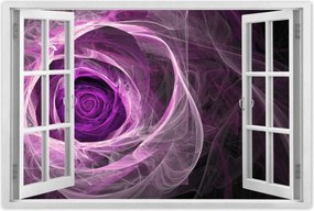 Poszterek 90x60 Fraktál rózsa