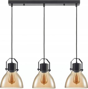 Mennyezeti függőlámpa borostyán csillár hálószobába, szobába Darlena 3