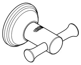 GROHE 40656001 - Fürdőköntös akasztó ESSENTIALS AUTHENTIC fényes króm