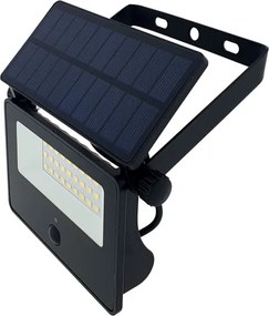LED napelemes kültéri reflektor érzékelővel LED/5W/3,7V 4200K IP44