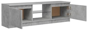 szürke TV-szekrény LED-világítással 120 x 30 x 35,5 cm