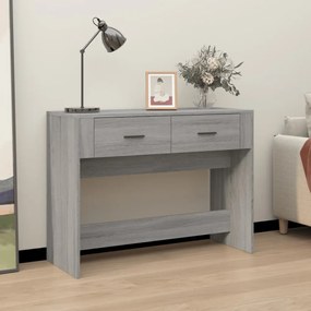 szürke sonoma színű szerelt fa tálalóasztal 100 x 39 x 75 cm