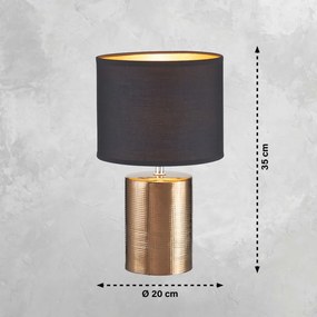 Fischer&Honsel Bronz 50657 Asztali lámpa 1x25W/E14 IP20