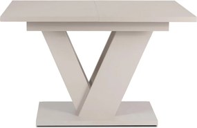 Modern bővíthető étkezőasztal CLARK 120–160 cm kasmír