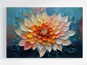 Vászonkép Canvas Természet Virág Dália Krizantém 3D Textúra 60x40