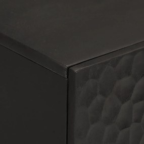 fekete tömör mangófa tálalószekrény 90 x 33 x 75 cm