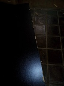 AKCIÓ Függesztett TV állvány MEORATI 150x40 cm, fekete/tölgy artisan II. osztály
