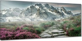 Festmények 210x100 Hegyi kilátás Tájkép Köd