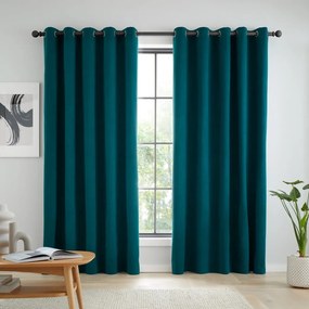 Türkiz sötétítő függöny szett 2 db-os 168x229 cm Wilson – Catherine Lansfield