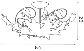 Csillár SUMMER 5xE14/60W/230V