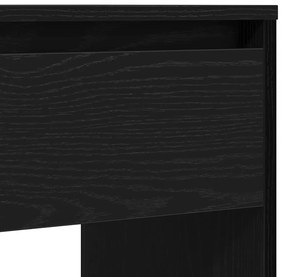 fekete tölgyszínű szerelt fa dohányzóasztal 89x41x76,5 cm
