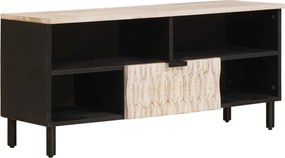 vidaXL TV szekrény fiókkal Fehér mosott felület 100 x 33 x 46 cm