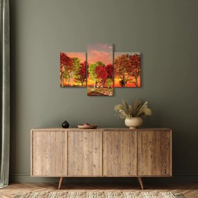 Kép - Színes fák (90x60 cm)