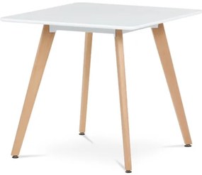 Autronic Étkezőasztal 80x74 cm MDF matt fehér DT-312 WT