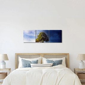 Kép - Éjjel - nappal (órával) (90x30 cm)