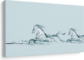 Kép - Vízcseppekből álló lovak (90x60 cm)