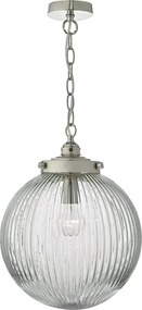 Dar lighting modern függeszték tamara átlátszó szatén nikkel dartam0138