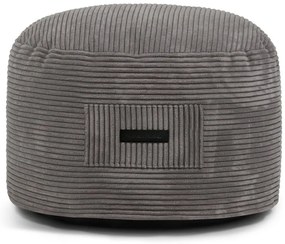 Sötétszürke kordbársony puff Om 60 – SLOWDOWN