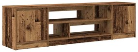 antik fa színű szerelt fa TV-szekrény 188,5x41x50 cm