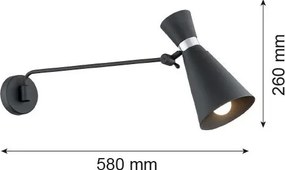 Argon LUKKA 3893 Fali lámpa 1x15W/E27 IP20