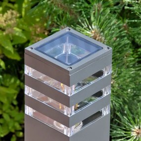 LED RGBW fényerőszabályozható kültéri lámpa TEKSAS 1xE27/12W/230V 44 cm IP44 antracit