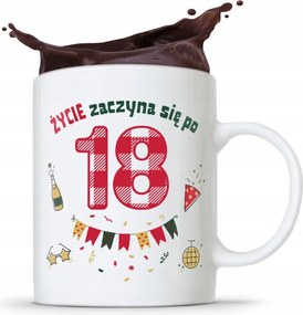 Bögre Tökéletes Ajándék Születésnapra 18 18-es 18-as évek fotónyomtatással