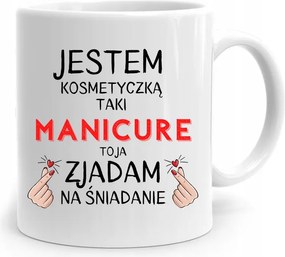 Bögre Ajándék Kozmetikusnak Kozmetikus Vagyok, fényképes nyomattal