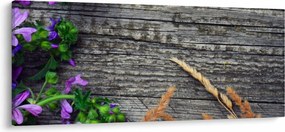 Kép - réti virágok (120x50 cm)
