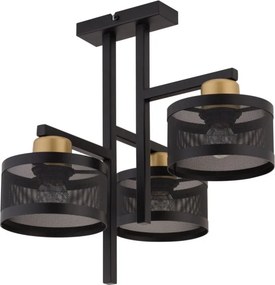 SIGMA LIGHTING 32137 OFF Ernyős Mennyezeti Lámpa Fekete, Arany E27 IP20