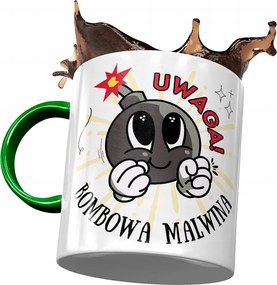 Zöld Bögre Malvina Barátnő Feleség Ajándék Nyomtatott Fotóval