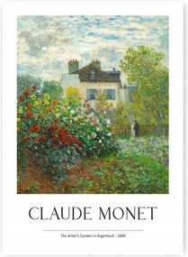 Claude Monet MƱvész Kerti Plakåta 30x40cm #288