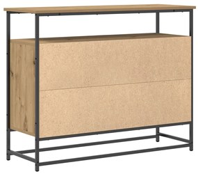 Oldalszekrény Artisan Tölgy 100x35x80 cm Mérnöki Fa és Acél
