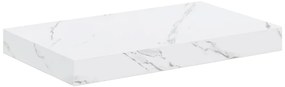 vidaXL Falpolc Falra szerelhető Fehér márvány 40 x 23,5 x 4 cm Faanyag