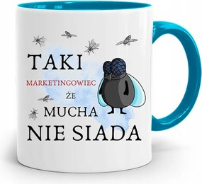 Marketingeseknek Marketing Bögre Kék Ajándék fényképes nyomtatással