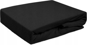 Gumis frottír lepedő 220x200 Darymex fekete.