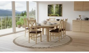 Étkezőszék NATE Sonoma tölgy/sötétbarna