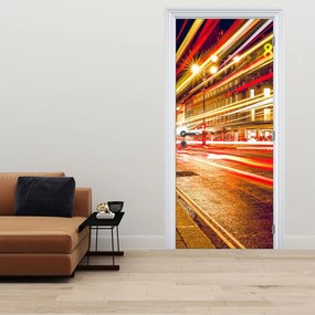 Fotótapéta ajtóra - Piros Londoni telefonfülke (95x205cm)