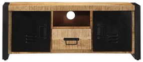 tömör nyers mangófa TV-szekrény 100x30x40 cm