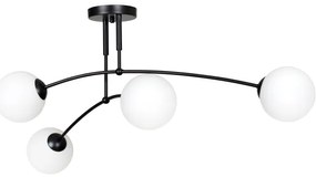 Csillár PREGOS 4xE14/10W/230V fekete