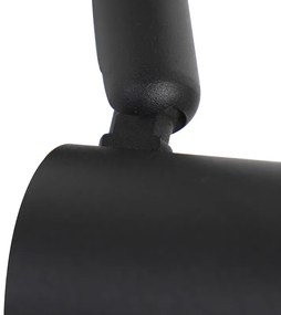 Modern fekete sínrendszer 5 spotlámpával, 1 fázisú - Jeany