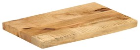 tömör nyers mangófa természetes élű asztallap 50 x 20 x 2,5 cm