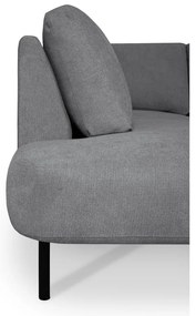 Sötétszürke sarokkanapé (bal oldali-U alakú) Hero – Scandic