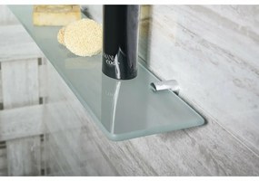 SAPHO XR008 X-Round üveg polctartó 8 mm, ezüst