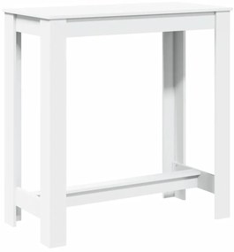 fehér szerelt fa bárasztal 102 x 50 x 103,5 cm