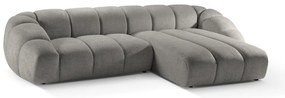 Világosszürke sarokkanapé (jobb oldali) Diana – Micadoni