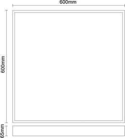 LED mennyezeti panel 40W / 600x600 / CCT / WH / UGR19 - PL531