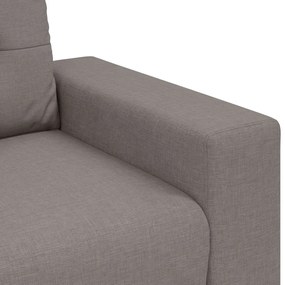 2 Darabos Kanapé Szett Párnákkal Taupe Szövet