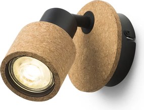 RENDL ASTRA fali lámpa parafa/fekete 230V LED GU10 4.5W