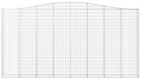 íves horganyzott vas gabion kosár 400x30x200/220 cm