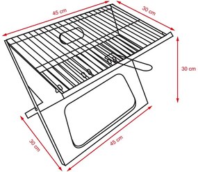 Avenberg TRUMPER Összecsukható mobil grill